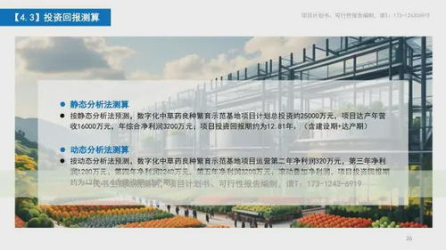 中草藥項(xiàng)目計(jì)劃書(shū) 科技農(nóng)業(yè)項(xiàng)目 農(nóng)業(yè)科技園區(qū)項(xiàng)目規(guī)劃方案